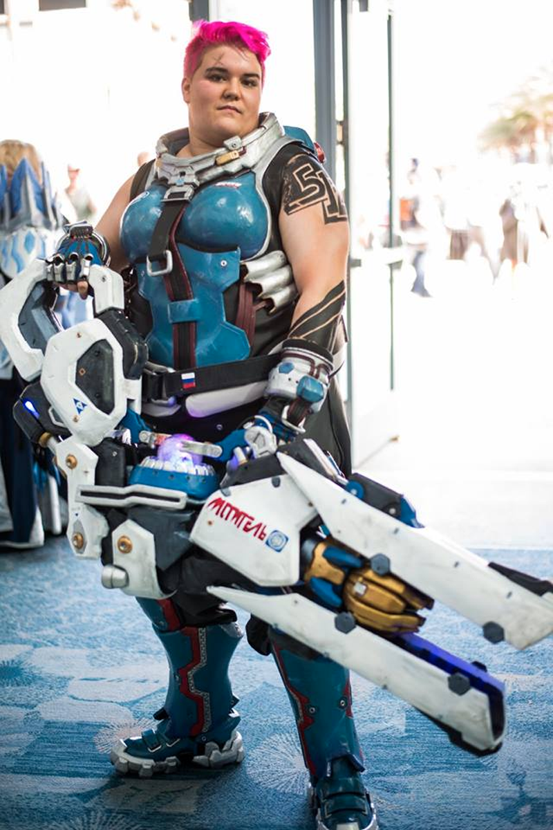 Overwatch’s Zarya wants to hug you like big, fuzzy Siberian bear.